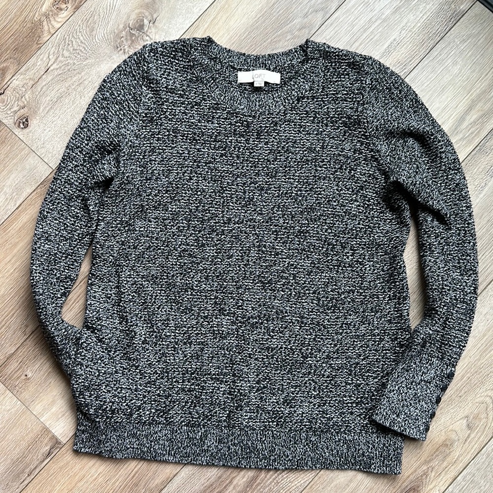 Ann Taylor Loft Black and white sweater